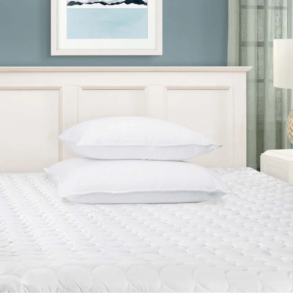 Quilted Microfiber Mattress Pad - Full Size, White